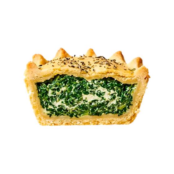 Empada de espinafres e ricotta